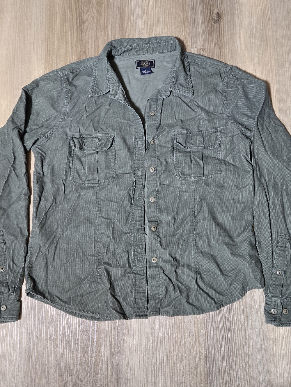 Y2k Corduroy G.H. Bass & Co. Button-Front Shirt